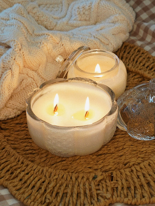 *LIMITED EDITION* Pumpkin Glass Candles