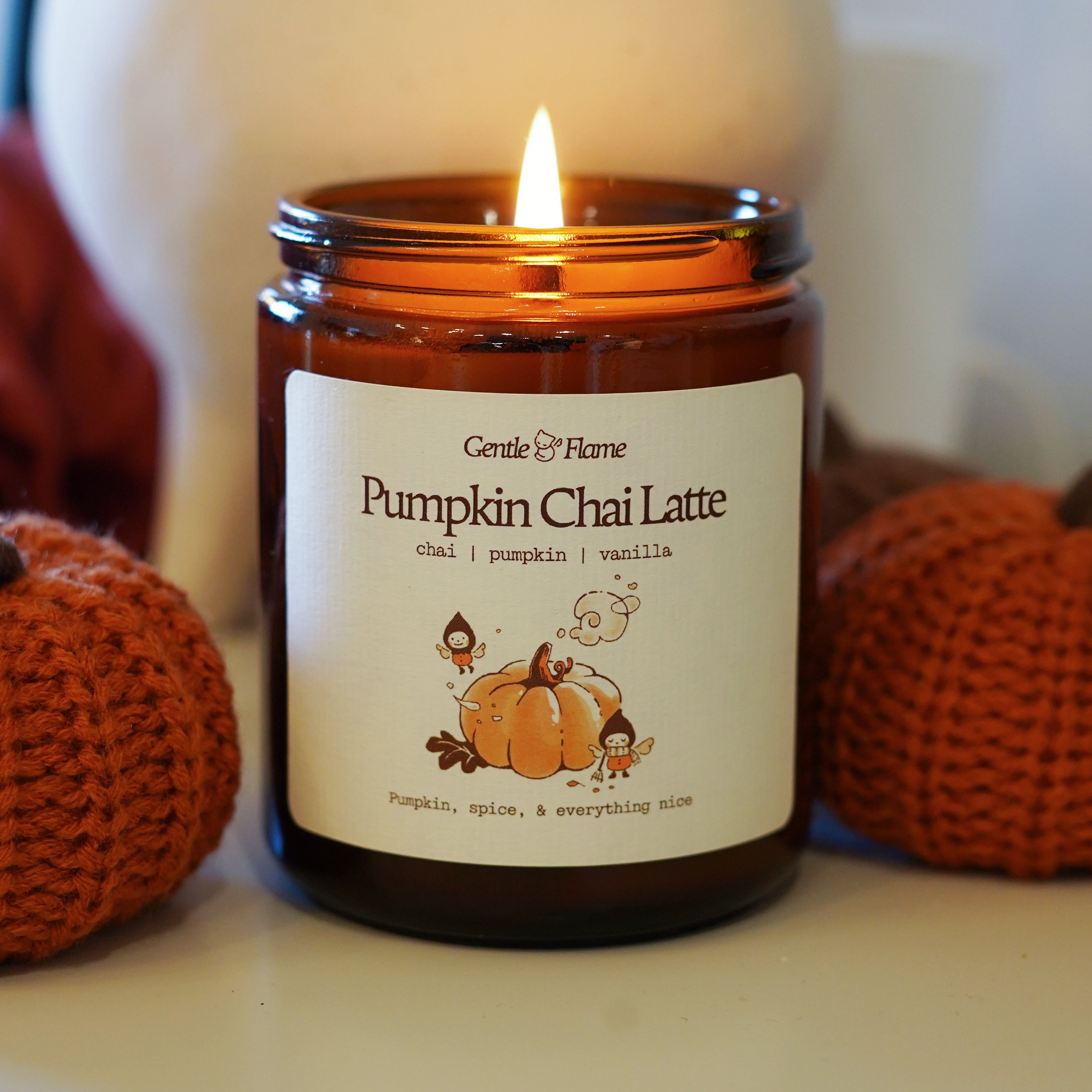 Pumpkin Chai Latte Amber Jar Candle