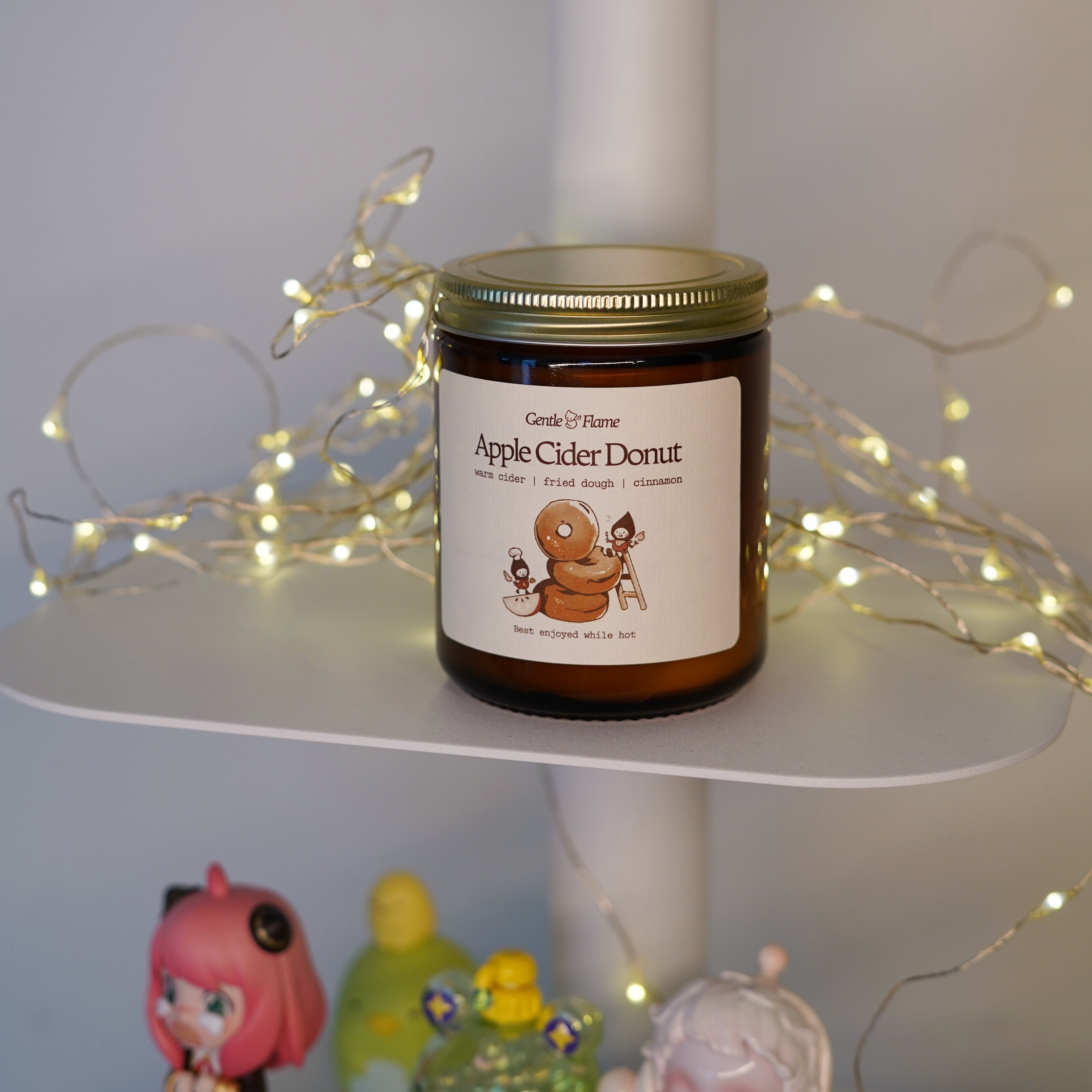 Apple Cider Donut Amber Jar Candle