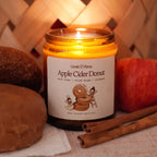 Apple Cider Donut Amber Jar Candle