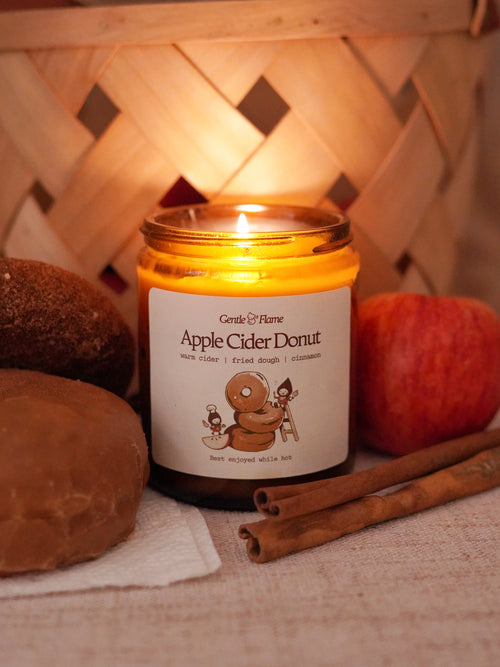 Apple Cider Donut Amber Jar Candle