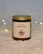 Plum Harvest Amber Jar Candle