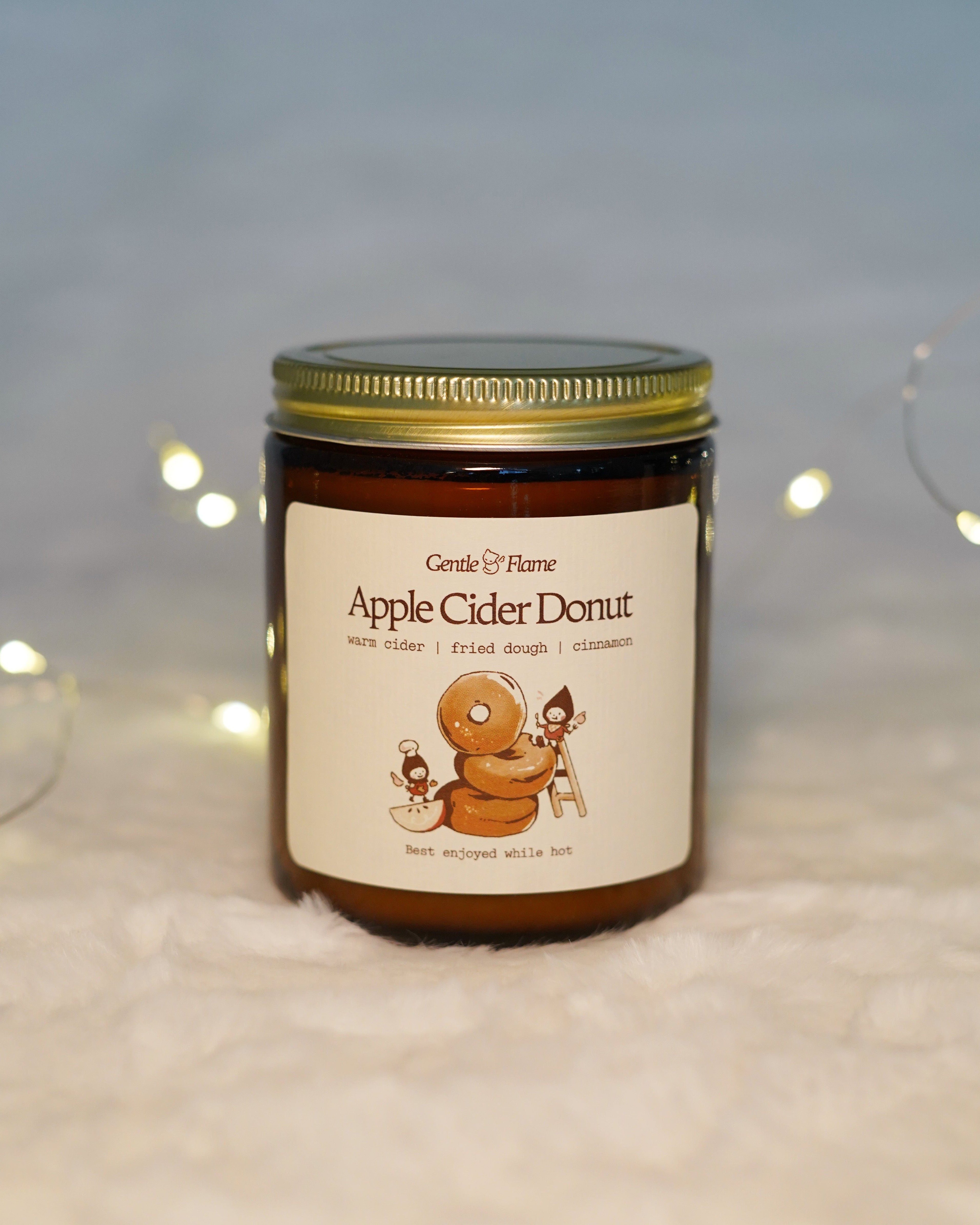 Apple Cider Donut Amber Jar Candle